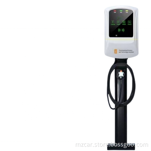 Groene lijn 7 kW elektrisch voertuig AC -station met type 1 plug EV Charger Pas nieuwe energie opladen aan